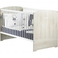 Auchan Baby Price BABY PRICE Lit bébé évolutif 140x70 cm Little Big Bed HAPPY, Hêtre cen