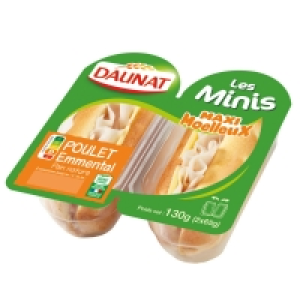 Les minis - Sandwich - Au blanc de poulet - Emmental - Pain nature 2x6 2.97 €