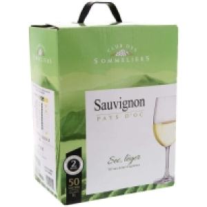 Spar Club Des Sommeliers Sauvignon - Pays dOc - Vin blanc 5l