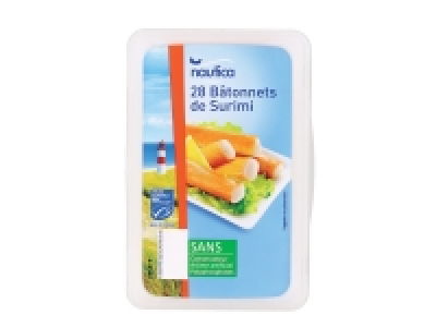 28 bâtonnets de poissons MSC saveur crabe 1.93 €