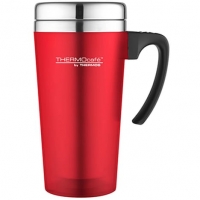 Auchan  Thermos mug de voyage avec anse 420 ml rouge