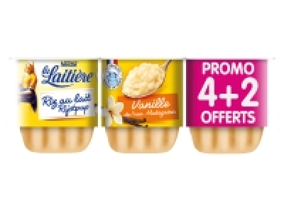 La Laitière riz au lait vanille 1.25 €