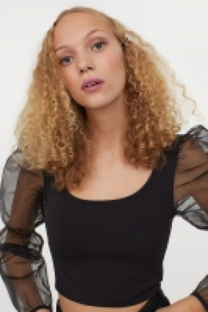 Crop top à manches bouffantes 5.99 €