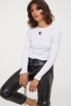 HM  Crop top imprimé