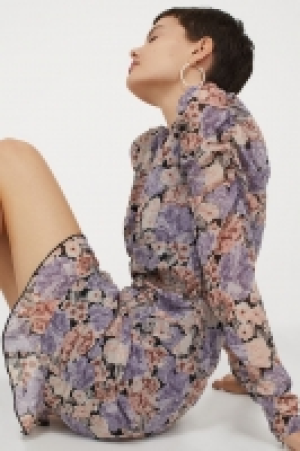 HM  Robe drapée en mousseline