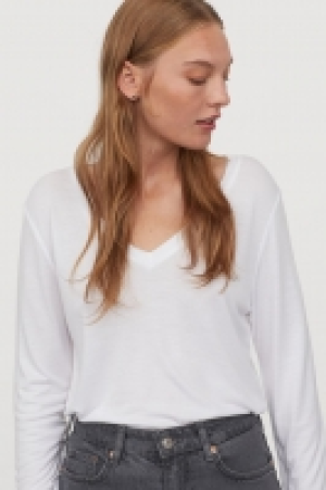 Top en jersey à encolure en V 6.99 €
