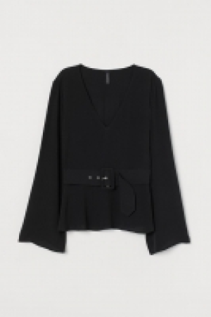 HM  Blouse avec ceinture