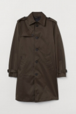 HM  Trench-coat à fermeture droite