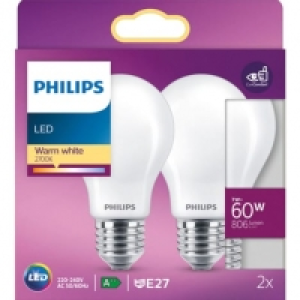 Auchan Philips PHILIPS Ampoule LED E27 classique 40W - Blanc chaud dépolie