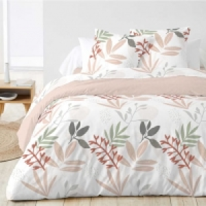 Auchan  Parure de drap plat fantaisie en coton 57 fils