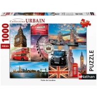Auchan Nathan NATHAN Puzzle 1000 pièces Visite de Londres