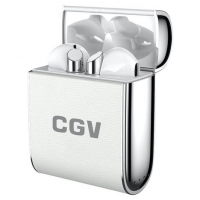 Auchan Cgv CGV Écouteurs sans fil Bluetooth avec étui de charge - Blanc - Hel Tws