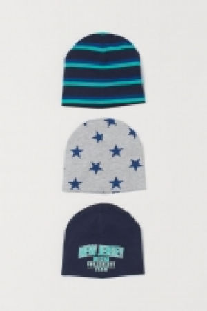 Lot de 3 bonnets en jersey 6.99 €