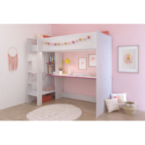BILLY avec bureau et étagères de rangement blanc 299.99 €
