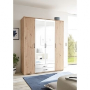 ARTY blanc et imitation chêne avec penderie et lingère 269.99 €