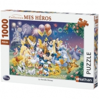 Auchan Nathan NATHAN Puzzle 1000 pièces La famille Disney