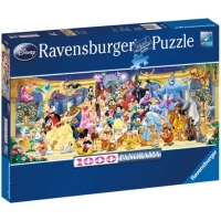 Auchan Ravensburger RAVENSBURGER Puzzle 1000 pièces panorama Photo de groupe Disney