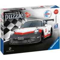 Auchan Ravensburger RAVENSBURGER Puzzle 3D Porsche 911 GT3 Cup