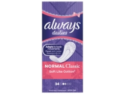 Always protèges slips 1.39 €
