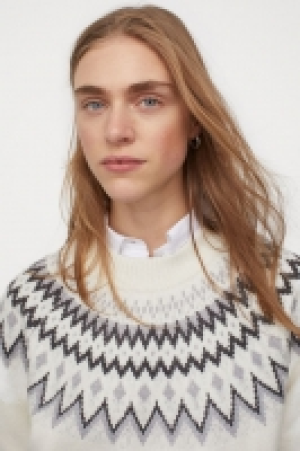 Pull en maille jacquard 17.99 €