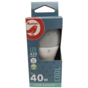 Auchan Auchan AUCHAN 6 Mini ampoules sphérique E27 40W Lumière froide