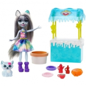 Auchan Mattel MATTEL Enchantimals Coffret - Le stand de chocolat chaud