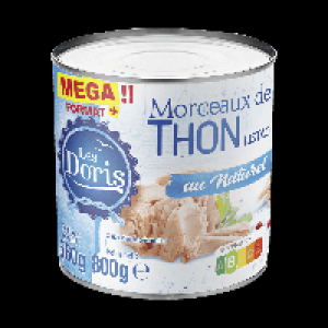 LES DORIS® Morceaux de thon au naturel