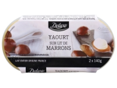 2 yaourts sur lit de marrons 1.75 €