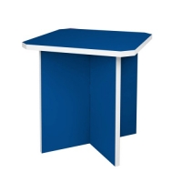 Oxybul  Table carrée en carton bleu