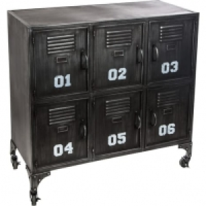 ATMOSPHERA Meuble de rangement métal 6 casiers avec roulettes L90cm SE 199.00 €