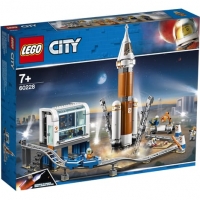 Auchan Lego LEGO City 60228 - La fusée spatiale et sa station de lancement