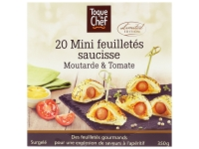 20 mini feuilletés saucisse 3.39 €