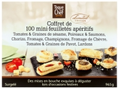Coffret de 100 mini-feuilletés apéritifs 5.09 €