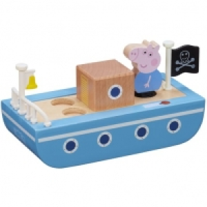 Auchan Giochi Preziosi GIOCHI PREZIOSI Peppa Pig Bateau en bois avec 1 personnage