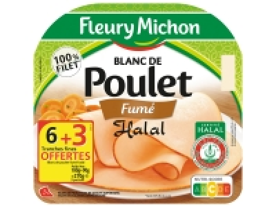 Fleury Michon blanc de poulet fumé halal 2.80 €