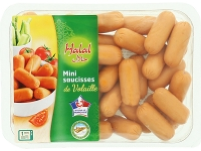 Mini saucisses de volaille halal 1.59 €