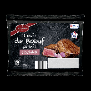 Aldi Boucherie St Clément® BOUCHERIE ST-CLÉMENT® 2 pavés de boeuf à léchalote