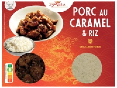 Porc au caramel et riz 4.29 €