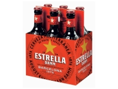 6 bières Estrella Damm 4.29 €