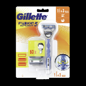 GILLETTE&reg; Rasoir fusion + 3 lames