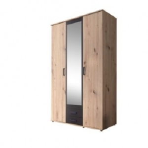 ARTY imitation chêne et gris Avec penderie et lingère 174.99 €