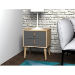ROLLAND imitation chêne poignées en cuir gris 59.99 €