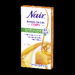 NAIR® 40 bandes de cire pour le corps