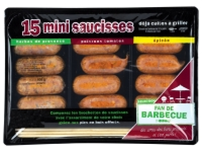 Plateau de 15 mini saucisses 4.99 €