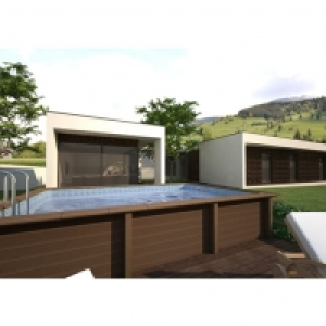 NATURALIS Piscine béton rectangulaire 4,67 x 3,24 x 1,28 m