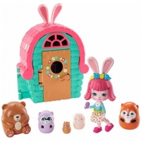 Auchan Mattel MATTEL Enchantimals maisons et animaux surprises - maison lapin