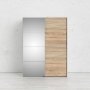 L.150 cm GLASS blanc et imitation chêne 299.99 €