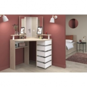 et multi rangements JOLY imitation chêne et blanc 199.99 €