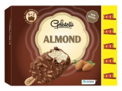 8 bâtonnets glacés vanille amande 2.29 €