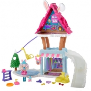 Auchan Mattel MATTEL Chalet des Neiges de Bevy Lapin Enchantimals